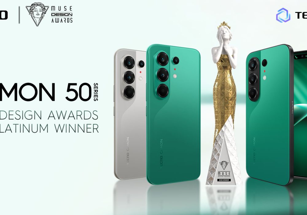 TECNO CAMON 50 Series with premium design wins global MUSE Design Award 2026