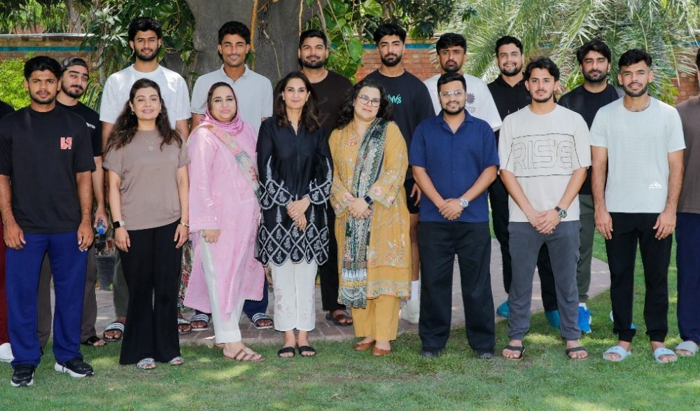 Cricketers attending Beaconhouse communication skills training in partnership with PCB.
