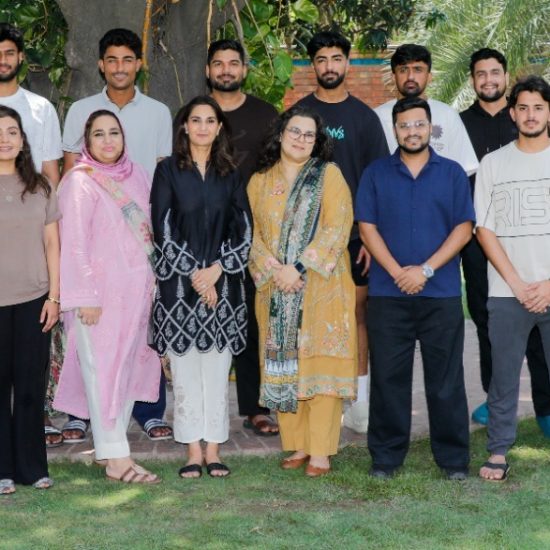 Cricketers attending Beaconhouse communication skills training in partnership with PCB.