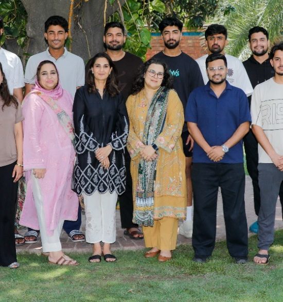 Cricketers attending Beaconhouse communication skills training in partnership with PCB.