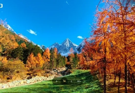 Mountain landscape captured with TECNO CAMON 50 showing clearer zoom photography and detailed distance shots